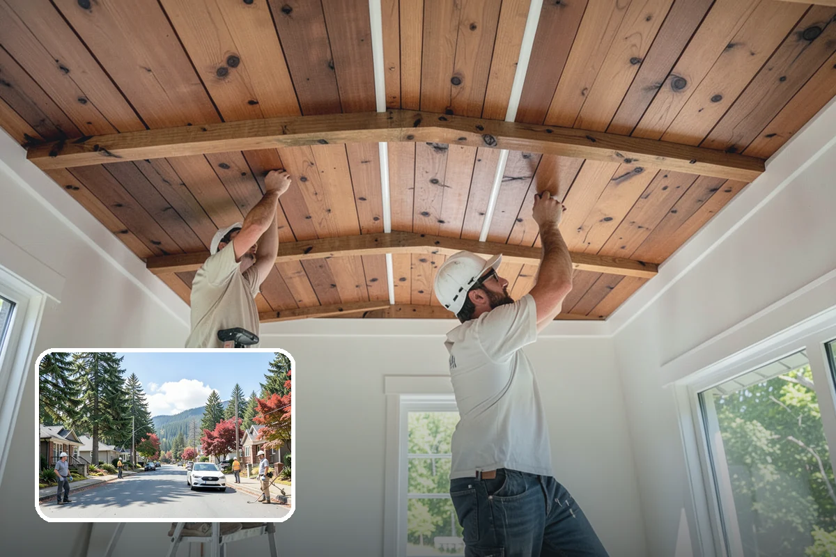 Home Library Construction in Hunts Point, King County, WA - Floor-to-ceiling shelving engineered for heavy loads