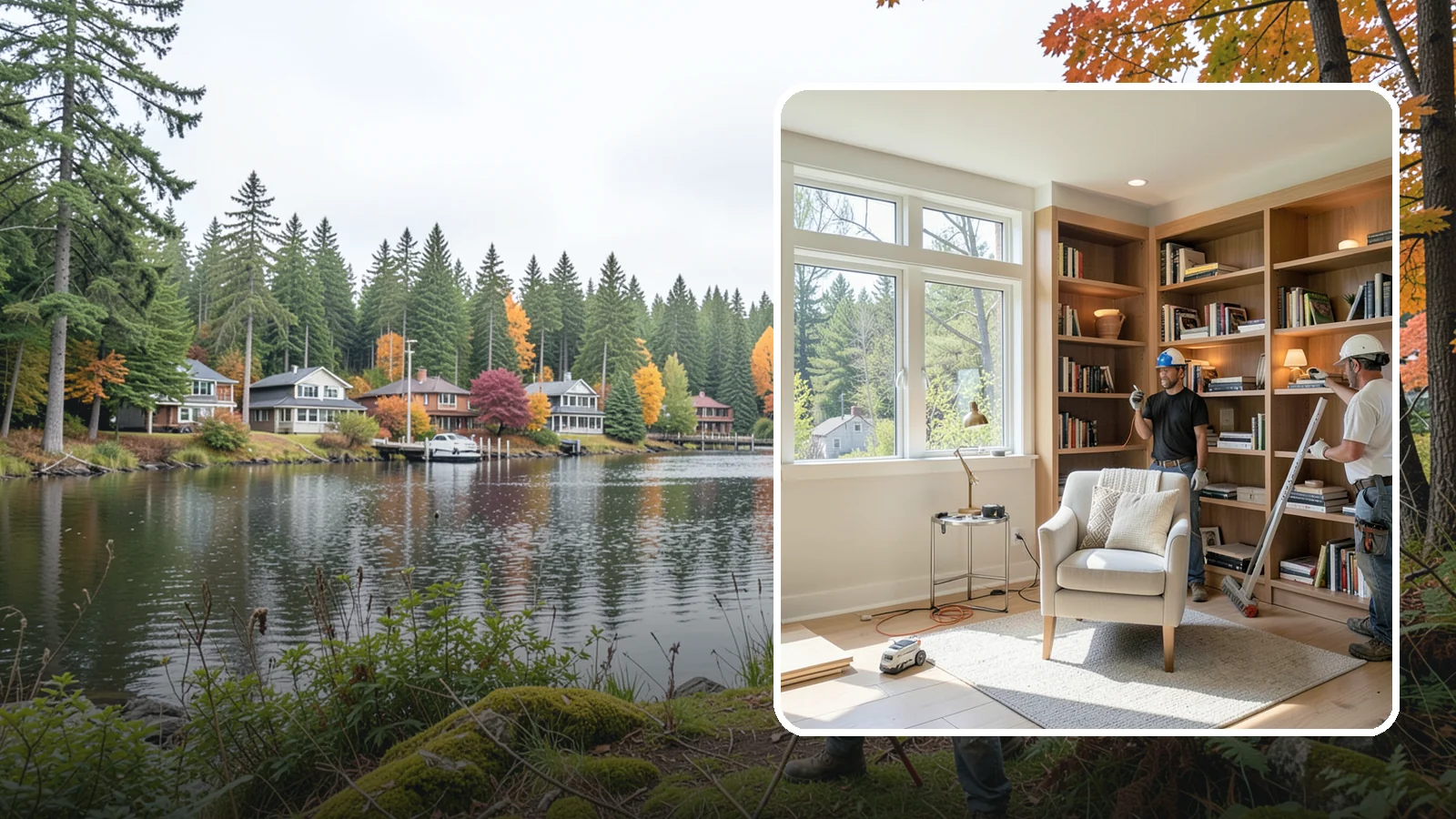 Home Library Construction in La Conner, Skagit County, WA - We build home libraries with custom shelving and reading spaces that showcase and protect your books.