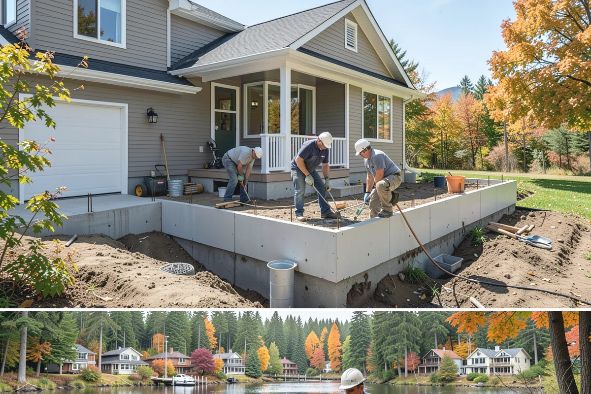 Home Library Construction in La Conner, Skagit County, WA - Library construction is interior millwork that fits any season, including winter build-outs.