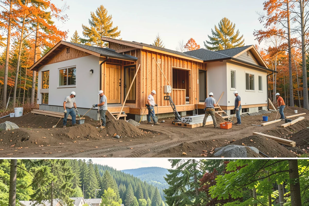 Home Library Construction in Lake Forest Park, King County, WA - Library construction is interior millwork that fits any season, including winter build-outs.