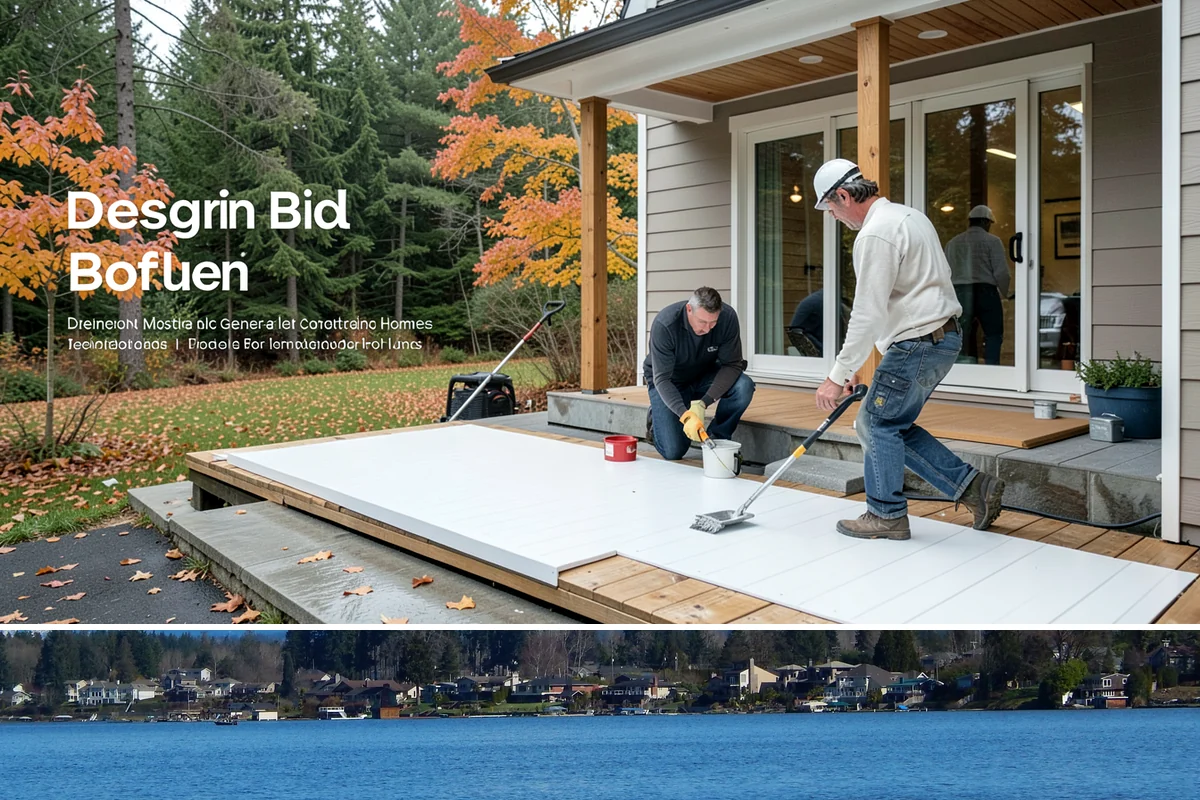 Home Library Construction in Lake Stevens, Snohomish County, WA - Library construction is interior millwork that fits any season, including winter build-outs.