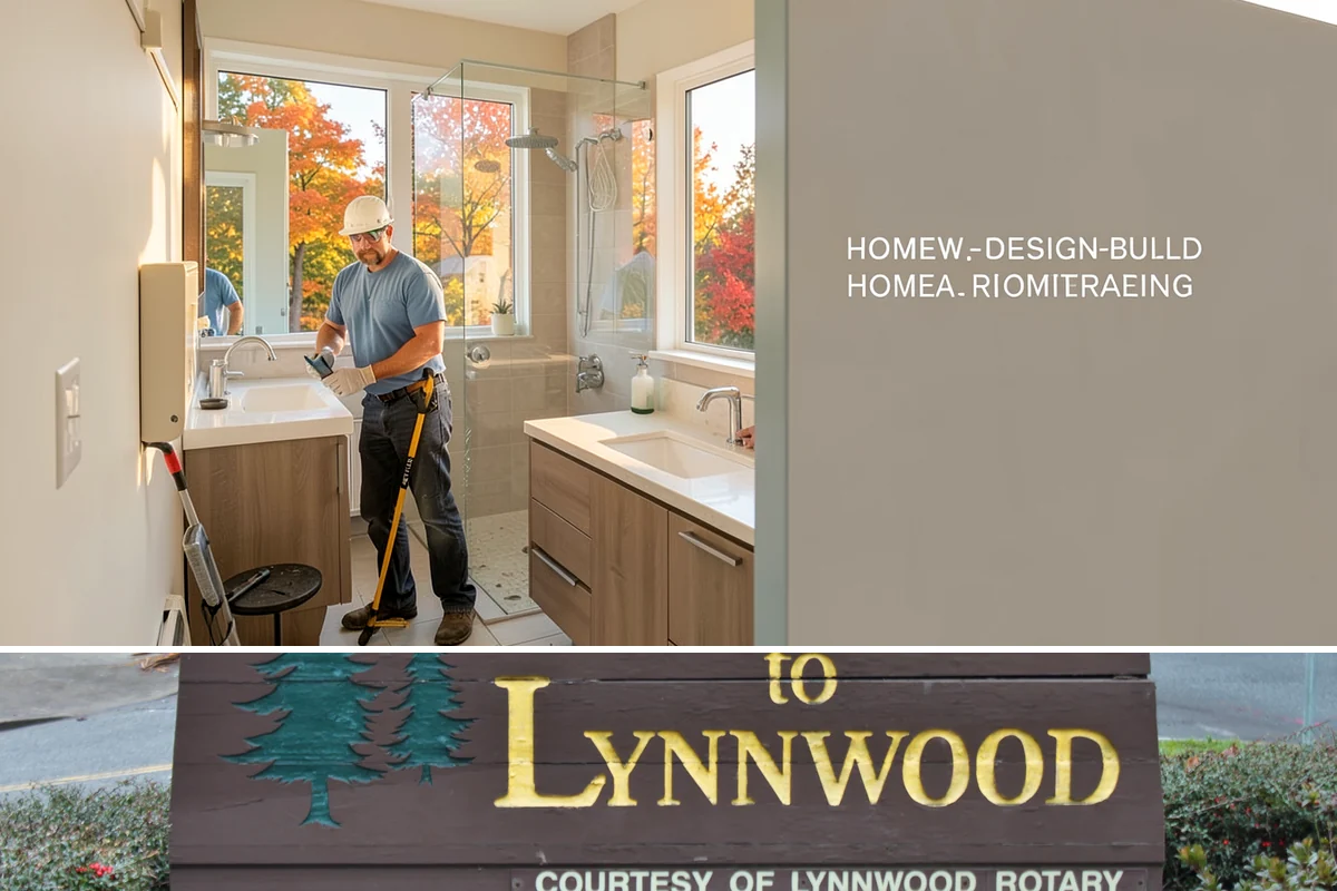 Home Library Construction in Lynnwood, Snohomish County, WA - Library construction is interior millwork that fits any season, including winter build-outs.