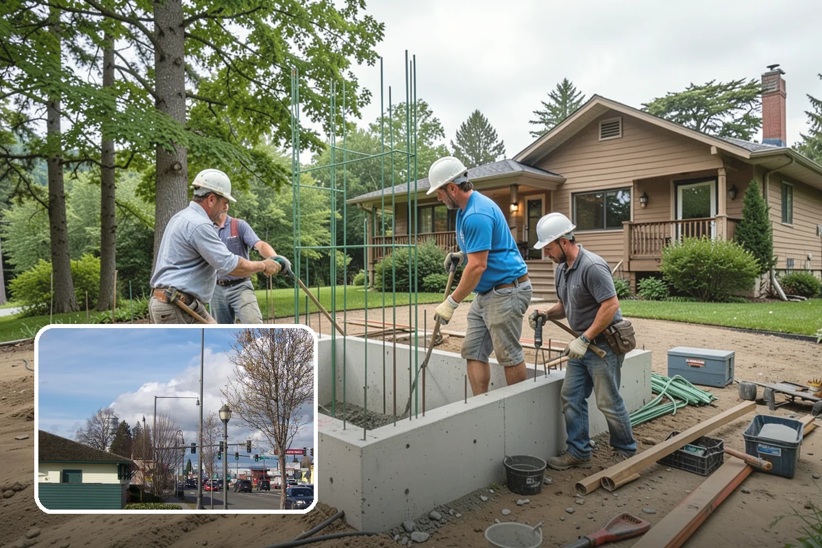 Home Library Construction in Marysville, Snohomish County, WA - Floor-to-ceiling shelving engineered for heavy loads