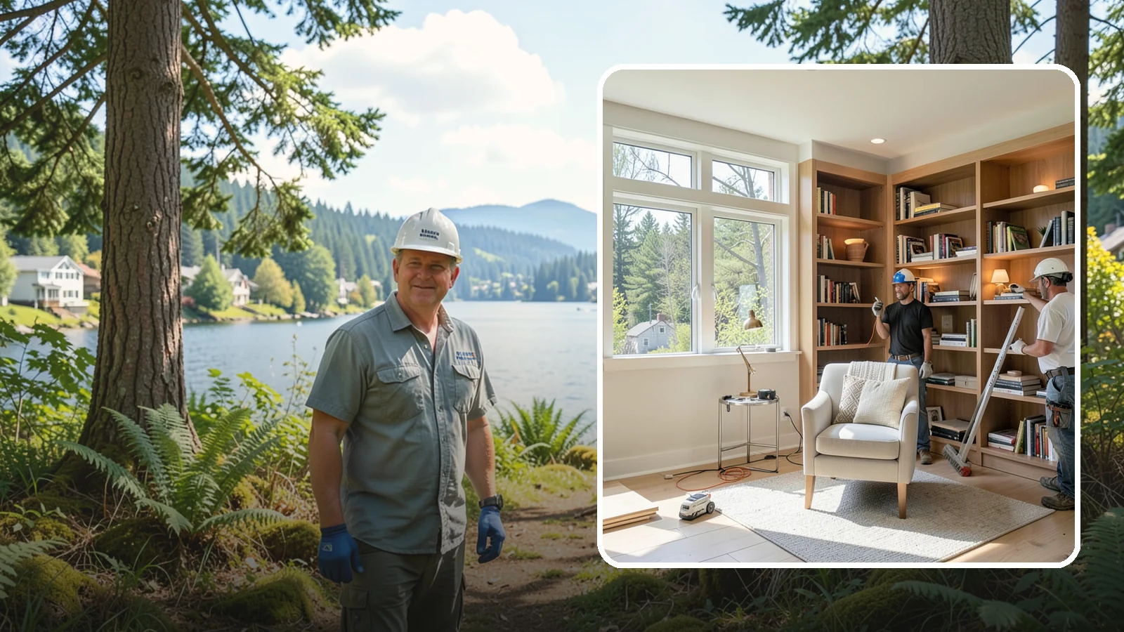 Home Library Construction in Milton, King County, WA - We build home libraries with custom shelving and reading spaces that showcase and protect your books.