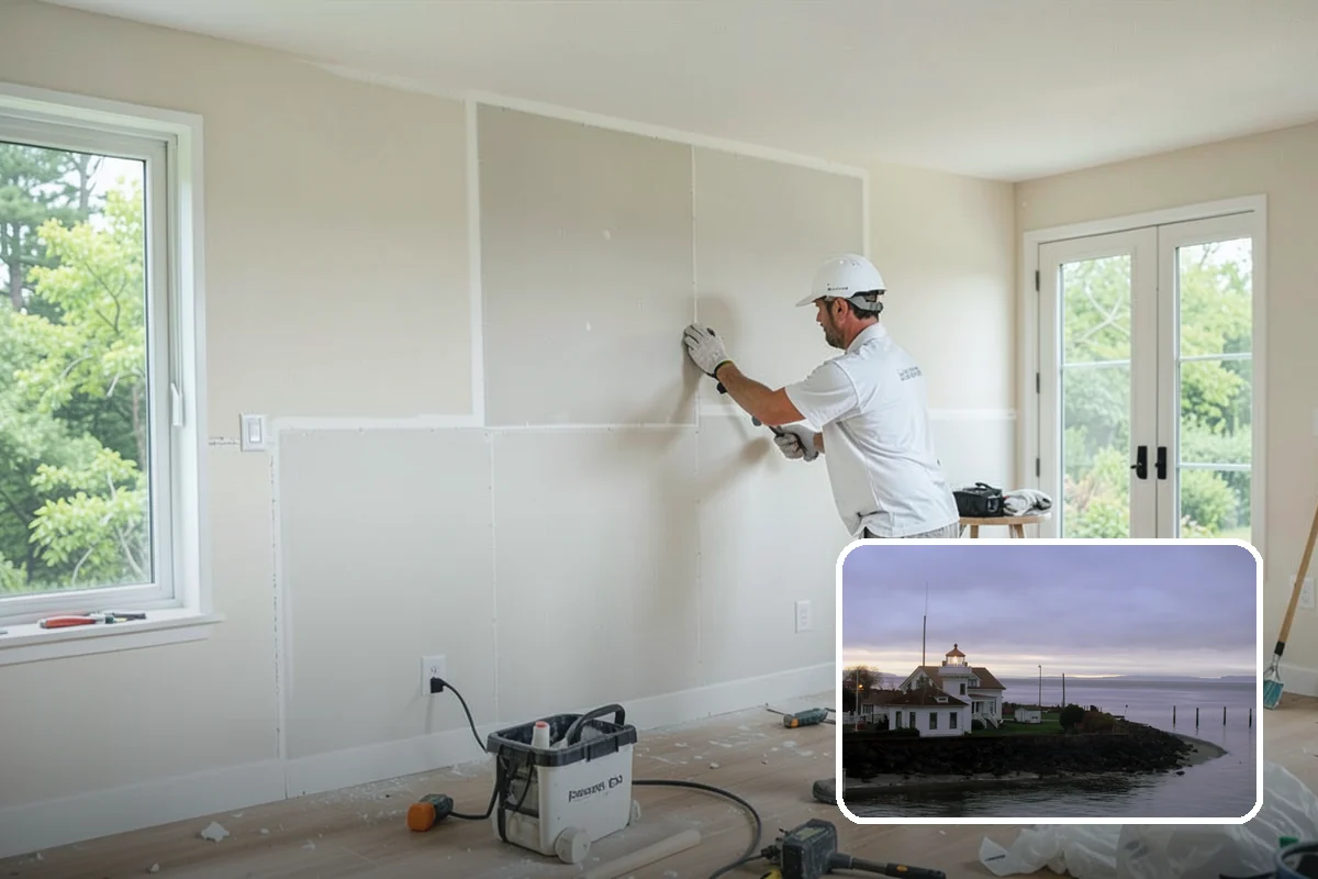 Home Library Construction in Mukilteo, Snohomish County, WA - Floor-to-ceiling shelving engineered for heavy loads