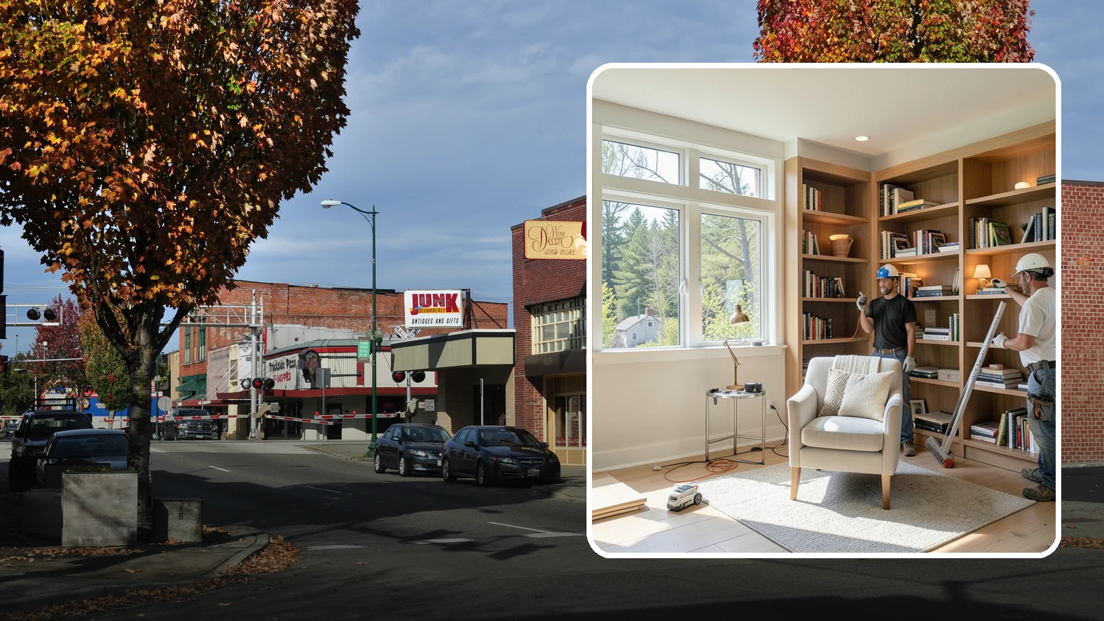Home Library Construction in Puyallup, Pierce County, WA - We build home libraries with custom shelving and reading spaces that showcase and protect your books.