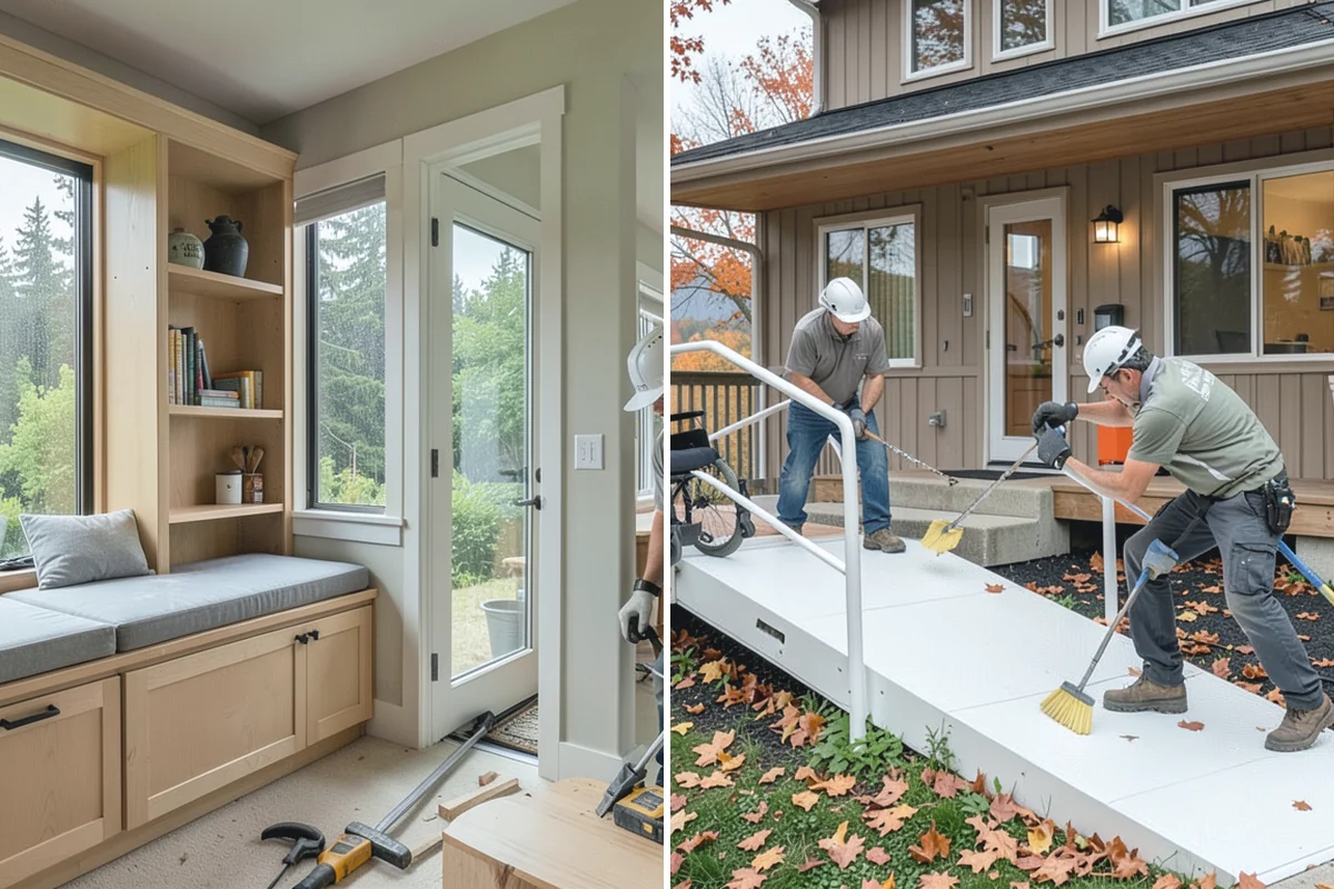 Home Library Construction in Redmond, King County, WA - We measure the room and plan shelving capacity