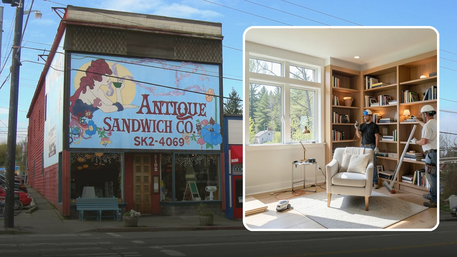 Home Library Construction in Ruston, Pierce County, WA - We build home libraries with custom shelving and reading spaces that showcase and protect your books.