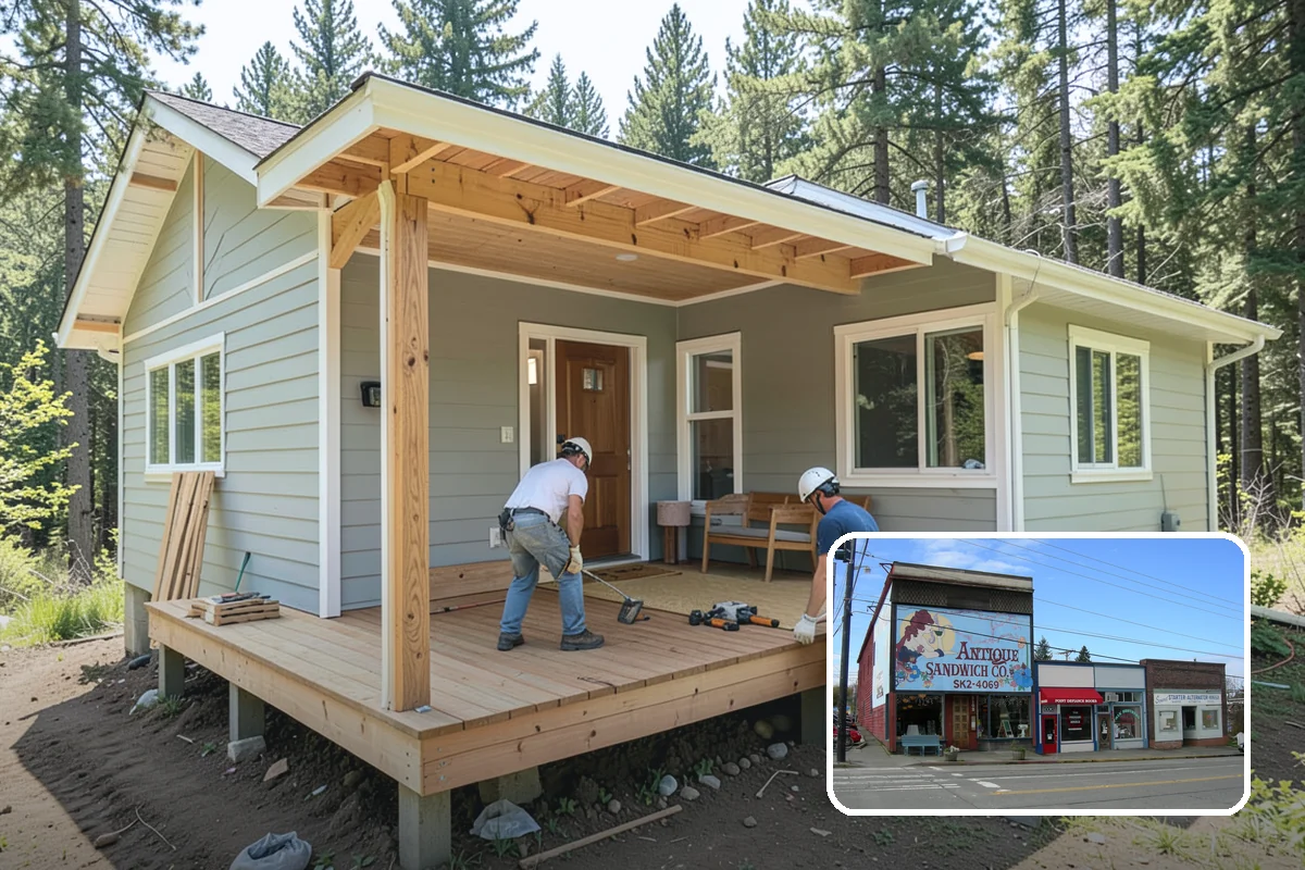Home Library Construction in Ruston, Pierce County, WA - Floor-to-ceiling shelving engineered for heavy loads