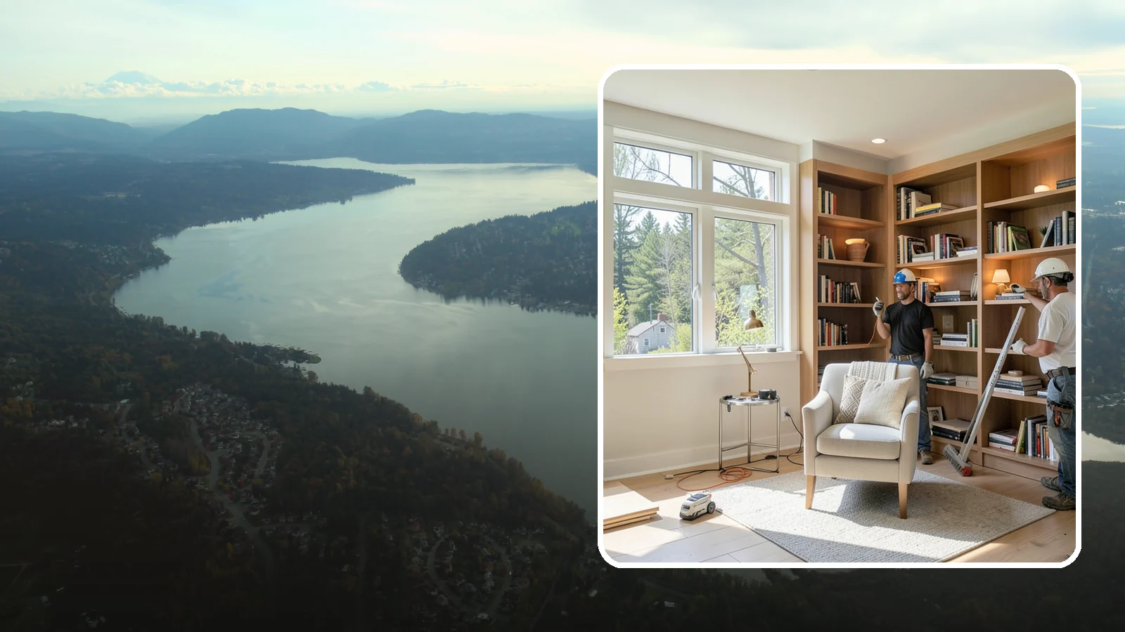 Home Library Construction in Sammamish, King County, WA - We build home libraries with custom shelving and reading spaces that showcase and protect your books.