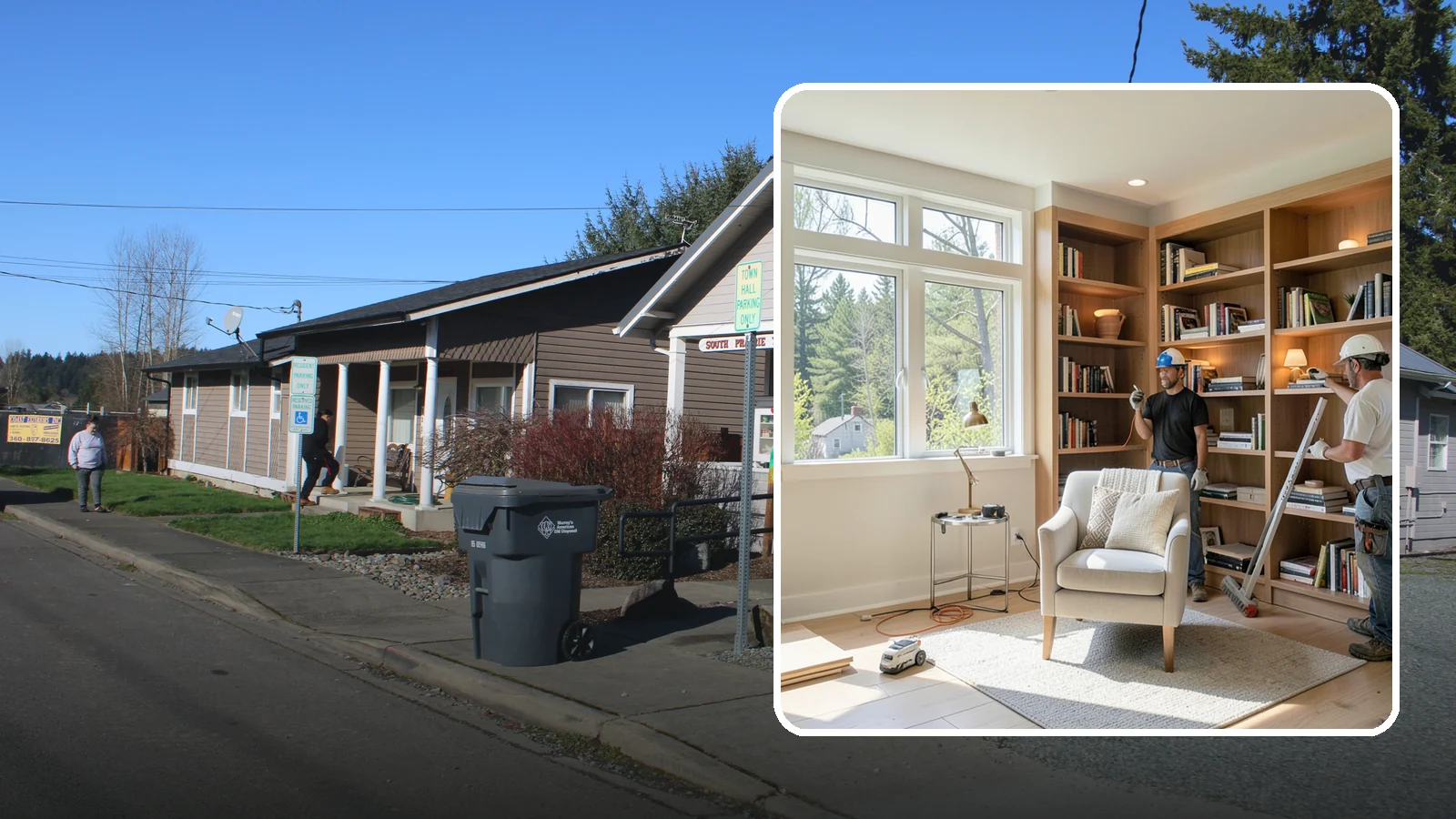 Home Library Construction in South Prairie, Pierce County, WA - We build home libraries with custom shelving and reading spaces that showcase and protect your books.