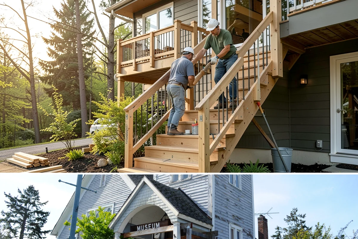Home Library Construction in Steilacoom, Pierce County, WA - Library construction is interior millwork that fits any season, including winter build-outs.