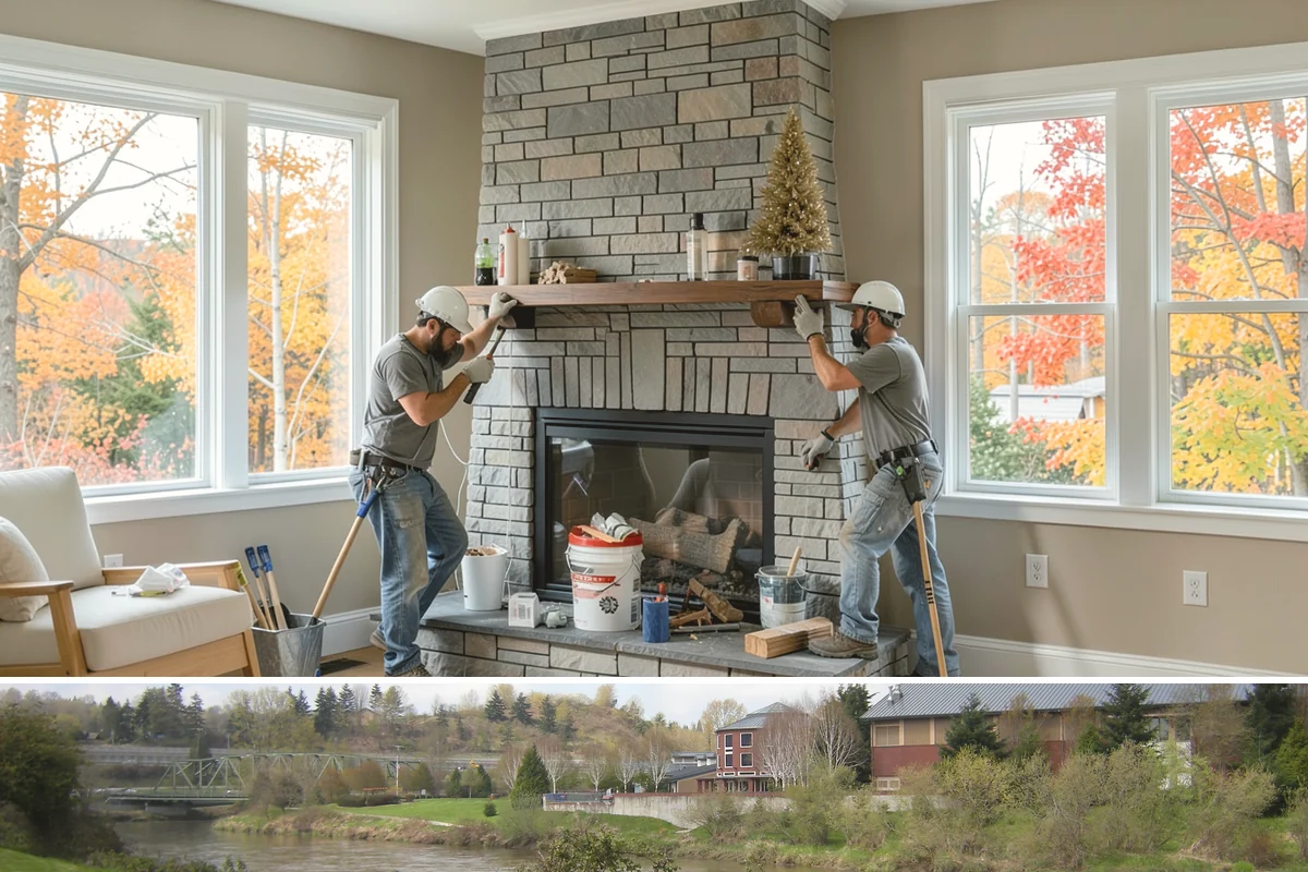 Home Library Construction in Tukwila, King County, WA - Library construction is interior millwork that fits any season, including winter build-outs.