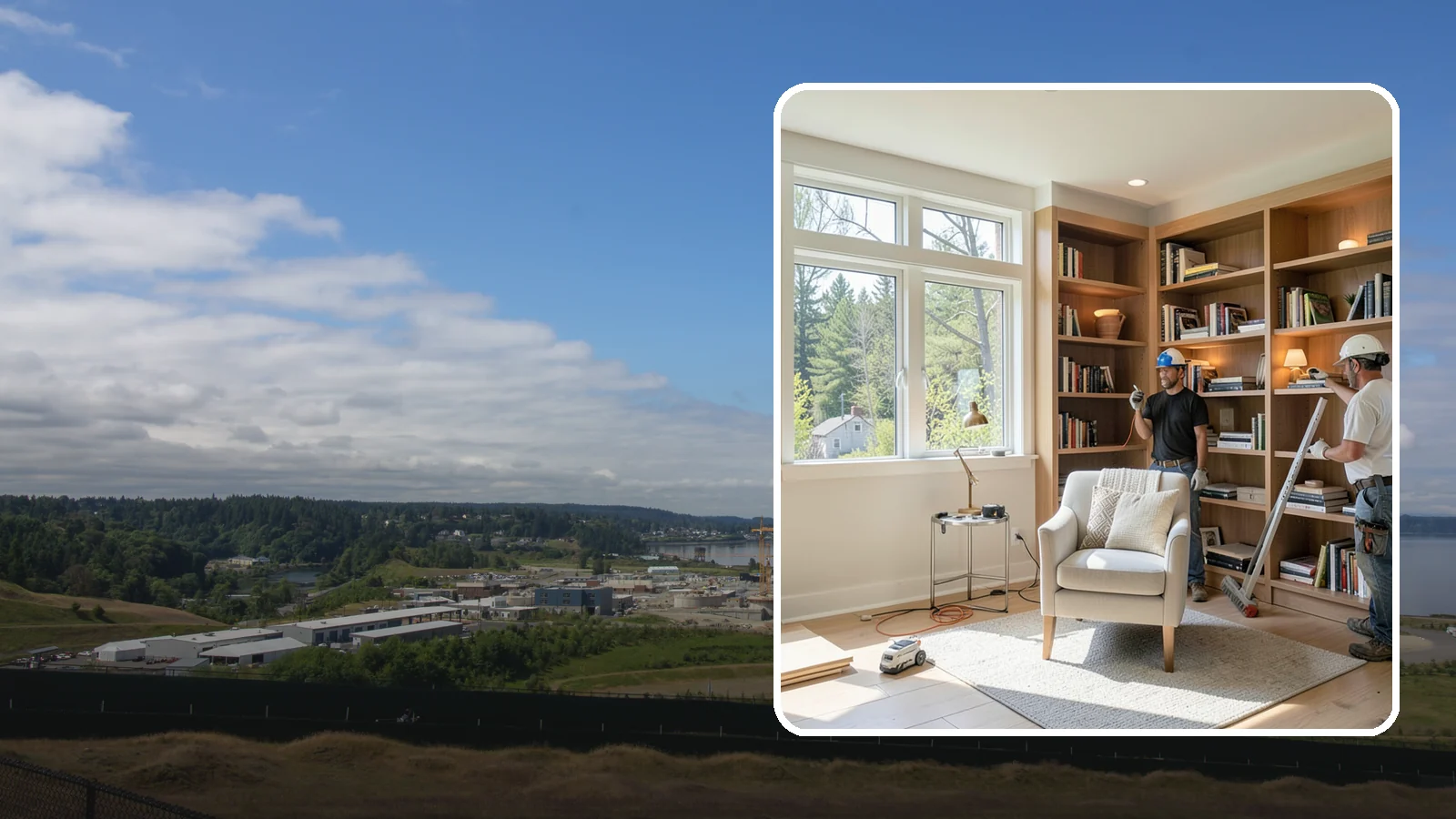 Home Library Construction in University Place, Pierce County, WA - We build home libraries with custom shelving and reading spaces that showcase and protect your books.