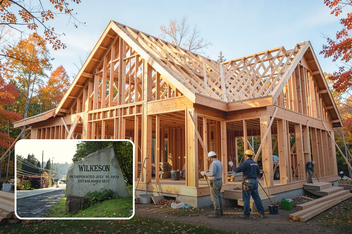 Home Library Construction in Wilkeson, Pierce County, WA - Floor-to-ceiling shelving engineered for heavy loads
