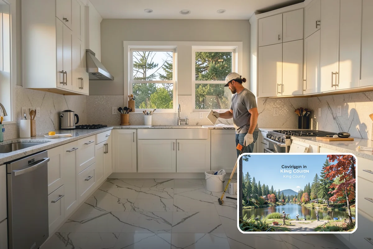 Home Modernization in Covington, King County, WA - Contemporary finishes and updated styling