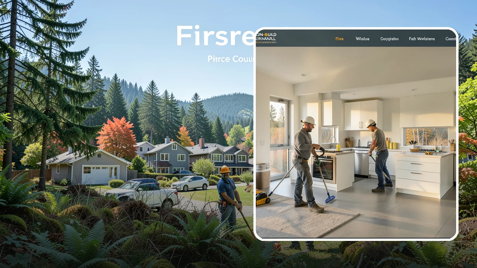 Home Modernization in Fircrest, Pierce County, WA - Home modernization that brings dated Western Washington houses up to current styles, systems, and efficiency standards.