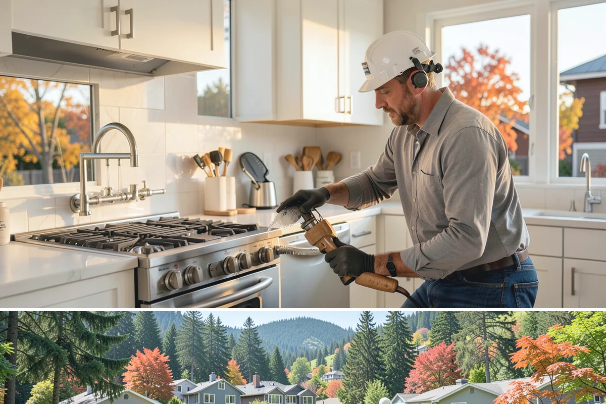 Home Modernization in Fircrest, Pierce County, WA - Modernization projects centered on interior systems and finishes are comfortably completed during the rainier months.