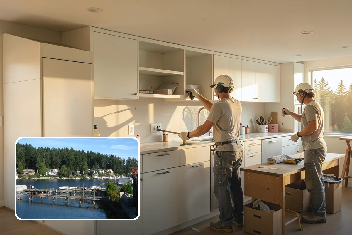 Home Modernization in Gig Harbor, Pierce County, WA - Contemporary finishes and updated styling