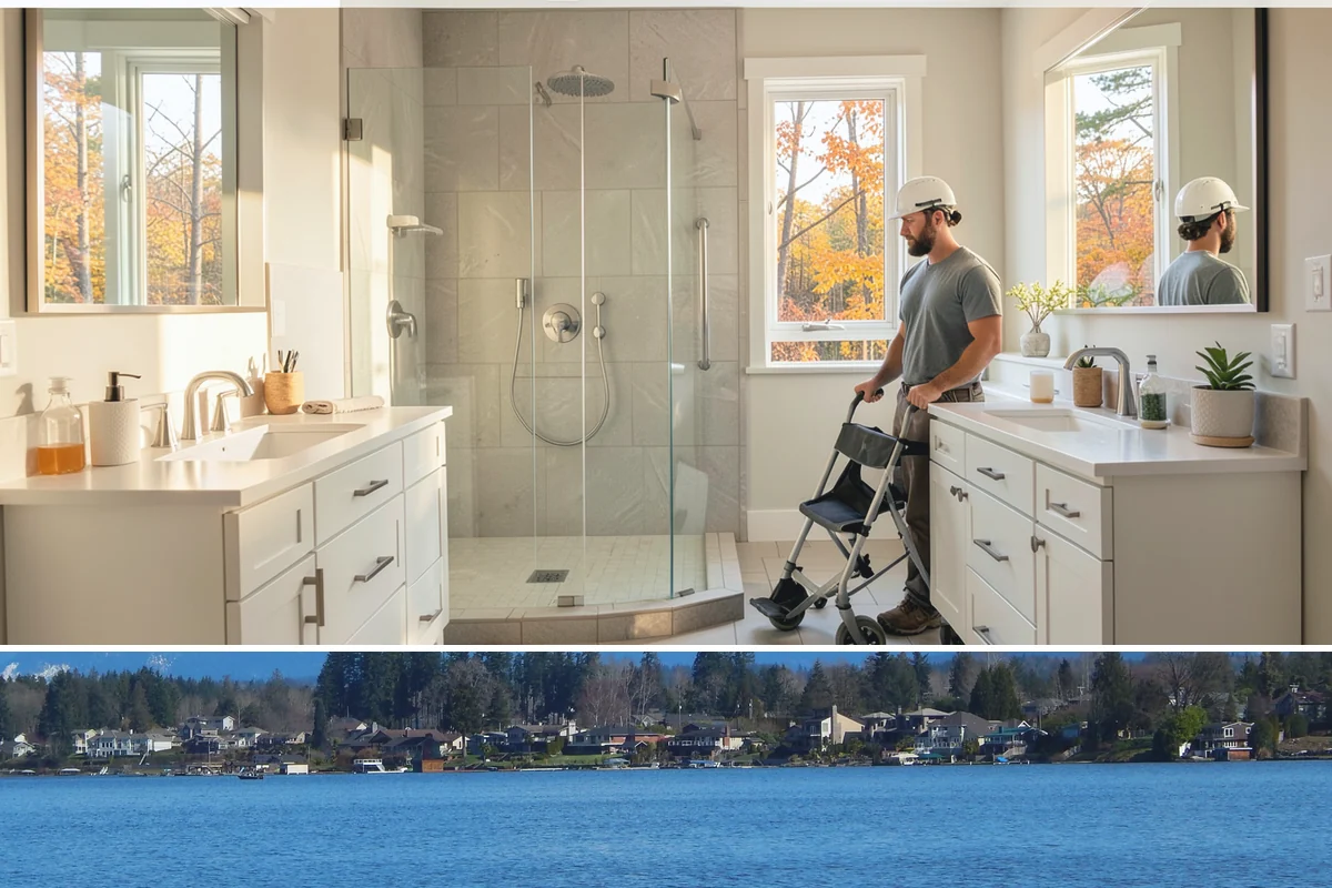 Home Modernization in Lake Stevens, Snohomish County, WA - Modernization projects centered on interior systems and finishes are comfortably completed during the rainier months.