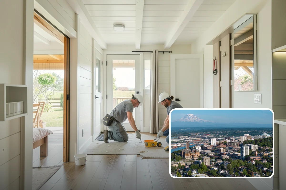 Home Modernization in Tacoma, Pierce County, WA - Contemporary finishes and updated styling