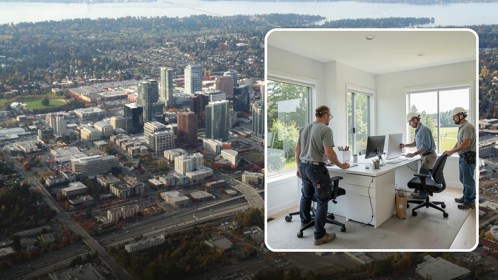 Home Office Remodeling in Bellevue, King County, WA - We remodel spare rooms and underused corners into productive, comfortable home offices built for real workdays.