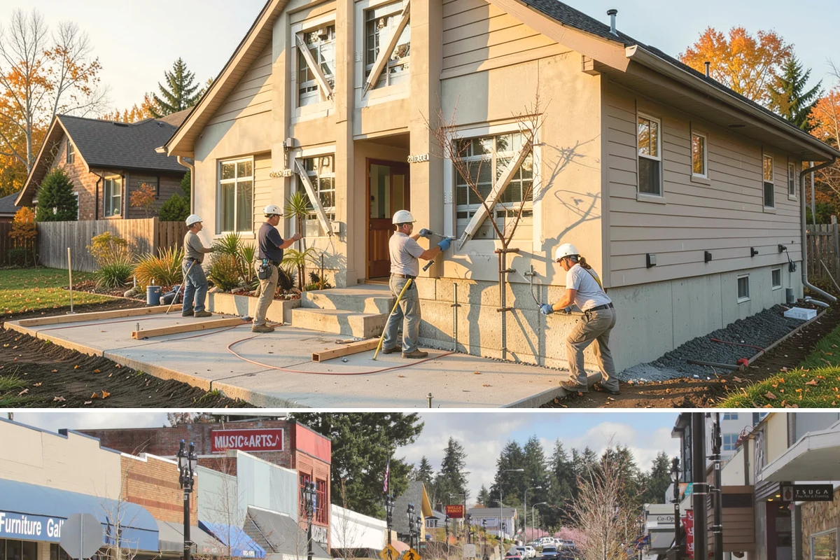 Home Office Remodeling in Bothell, King County, WA - Home office remodels are ideal winter projects, ready before spring when outdoor work resumes.