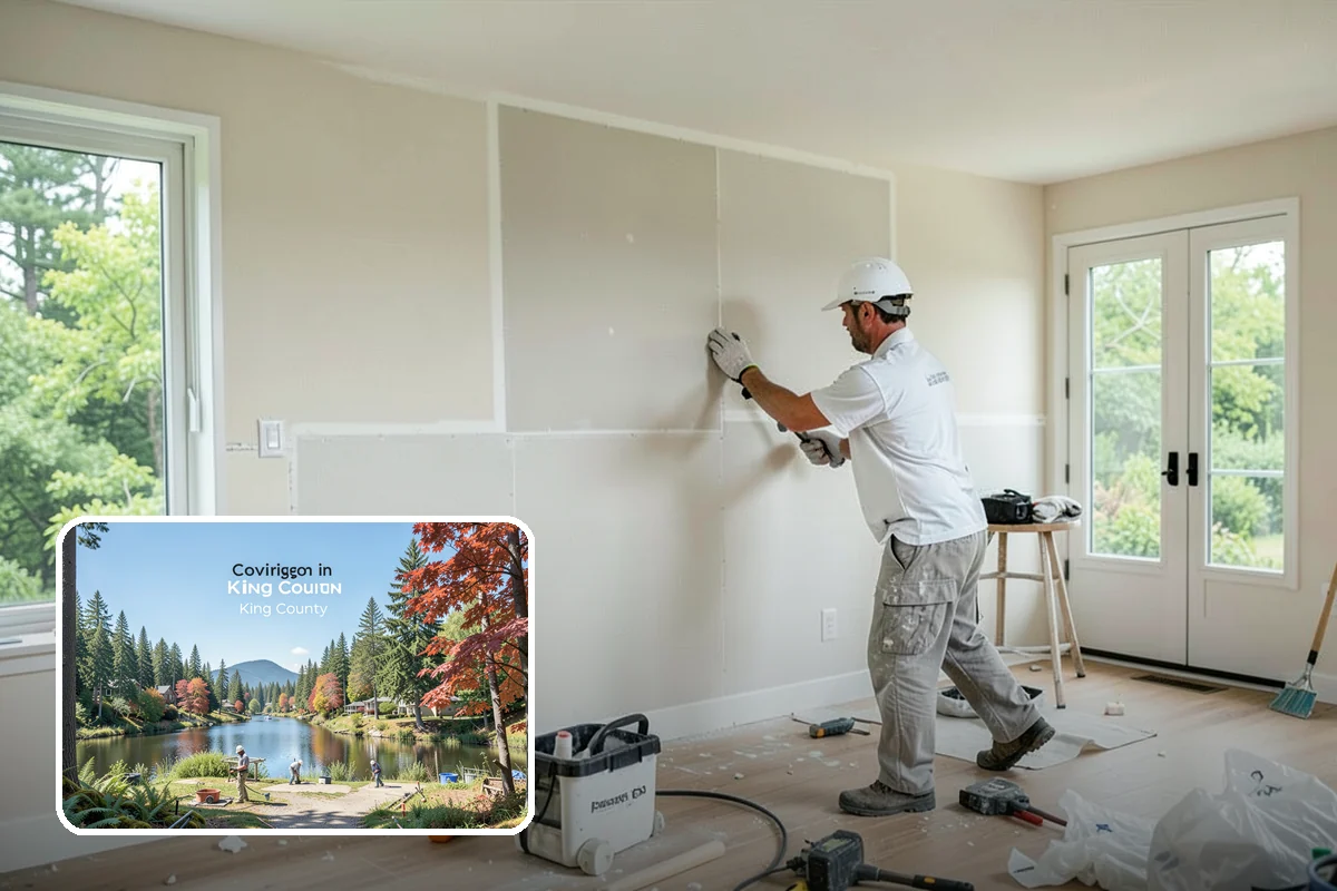 Home Office Remodeling in Covington, King County, WA - Dedicated circuits and data runs for reliable technology