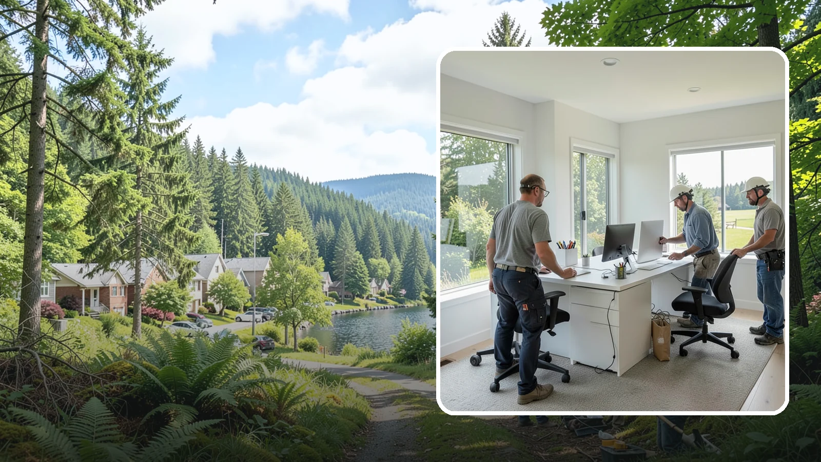 Home Office Remodeling in Lake Forest Park, King County, WA - We remodel spare rooms and underused corners into productive, comfortable home offices built for real workdays.
