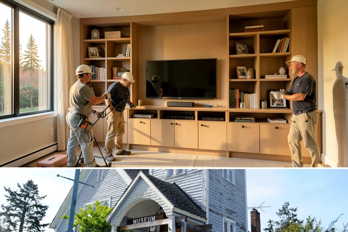 Home Office Remodeling in Steilacoom, Pierce County, WA - Home office remodels are ideal winter projects, ready before spring when outdoor work resumes.