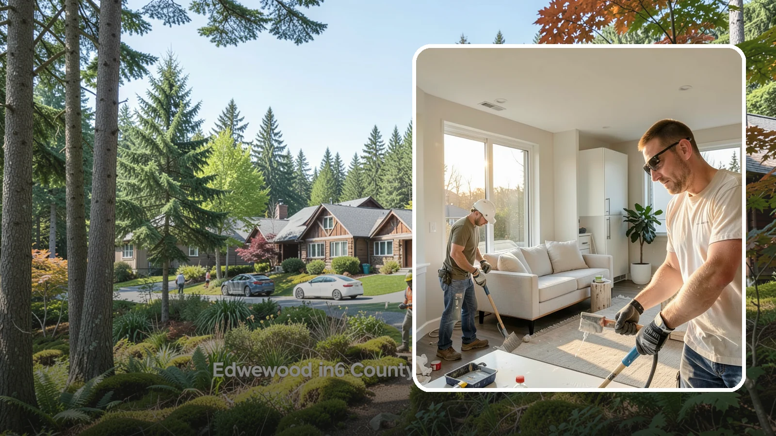 Home Renovation in Edgewood, Pierce County, WA - Comprehensive home renovation that restores dated Puget Sound homes to fresh, efficient, and comfortable living spaces.