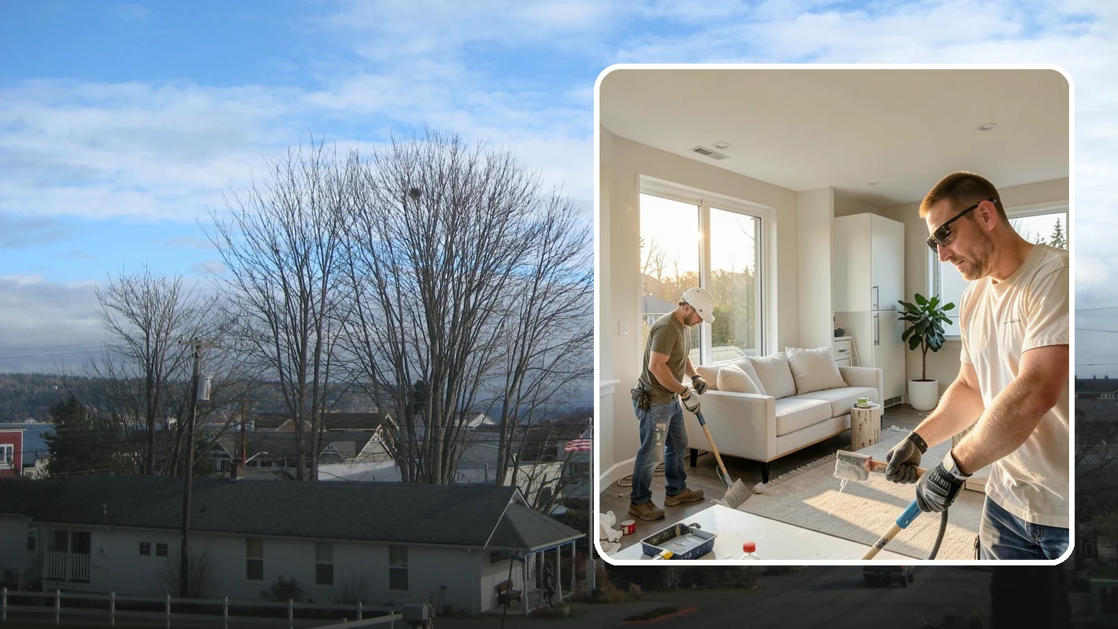 Home Renovation in Langley, Island County, WA - Comprehensive home renovation that restores dated Puget Sound homes to fresh, efficient, and comfortable living spaces.