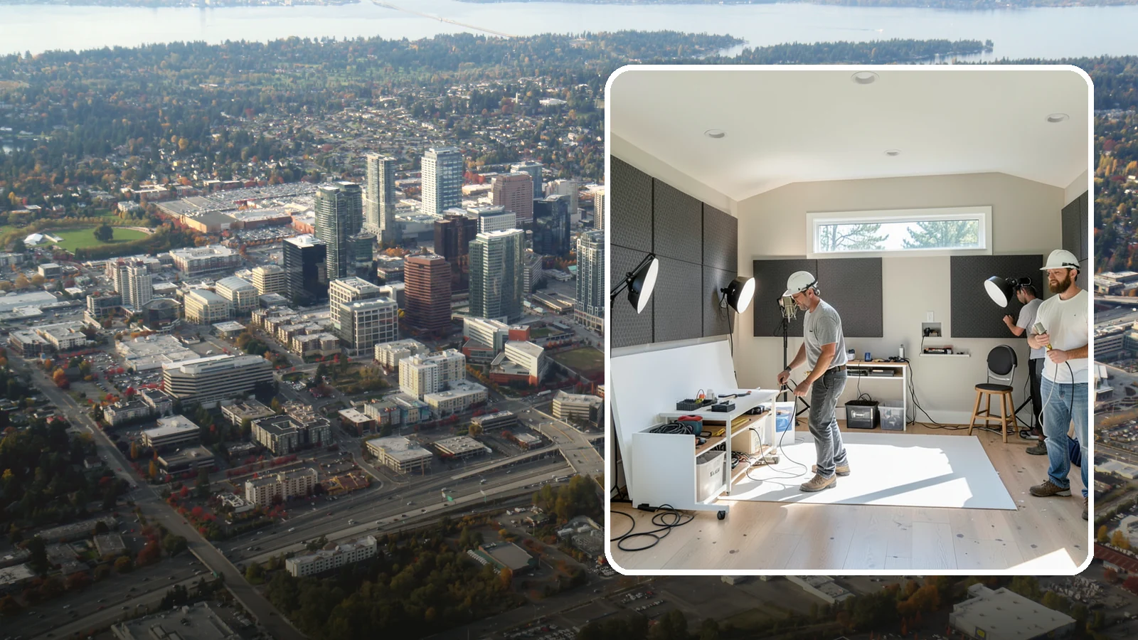 Home Studio Construction in Bellevue, King County, WA - We build home studios tuned for music, art, or recording with the acoustics and lighting each craft demands.