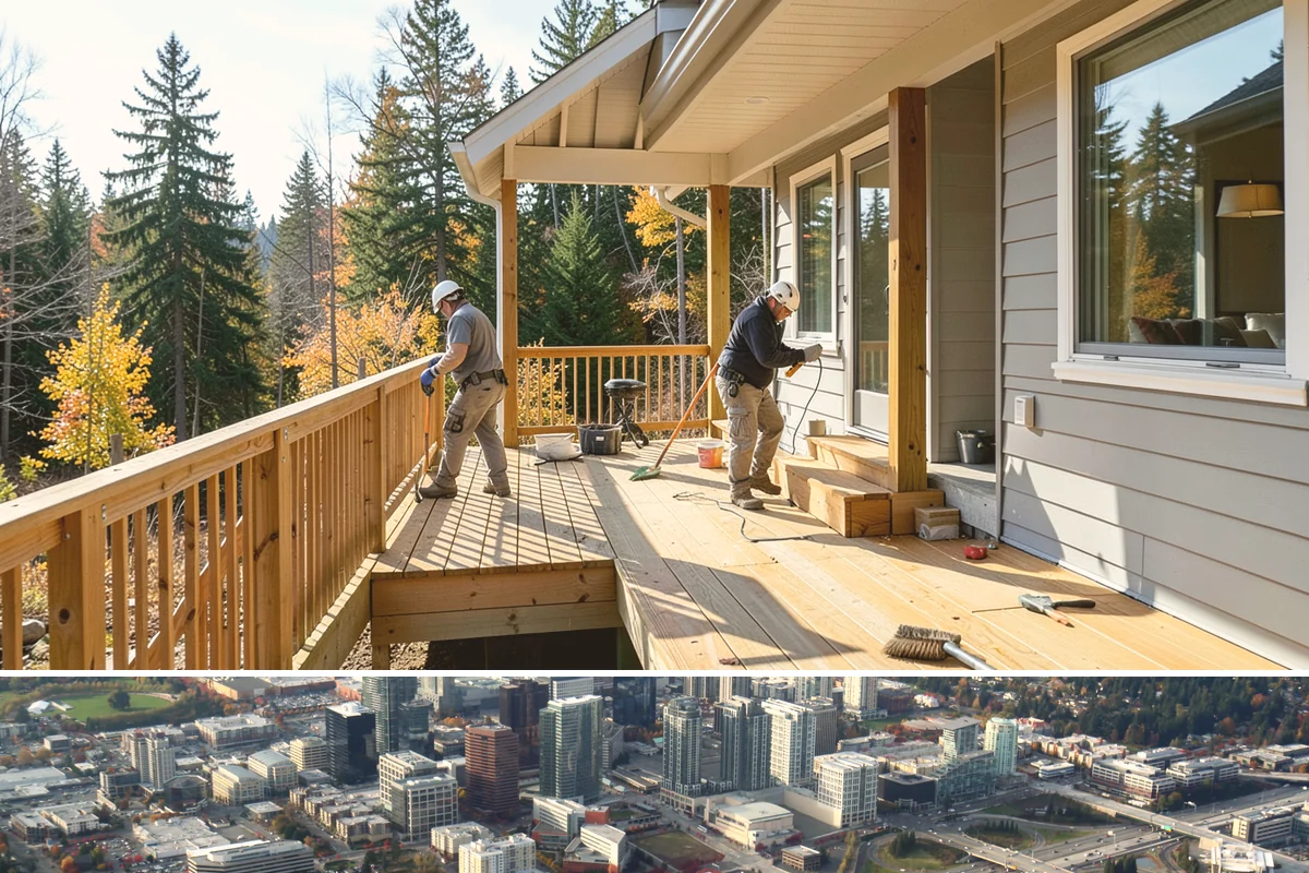 Home Studio Construction in Bellevue, King County, WA - Studio construction is interior work suitable for any time of year, weather notwithstanding.