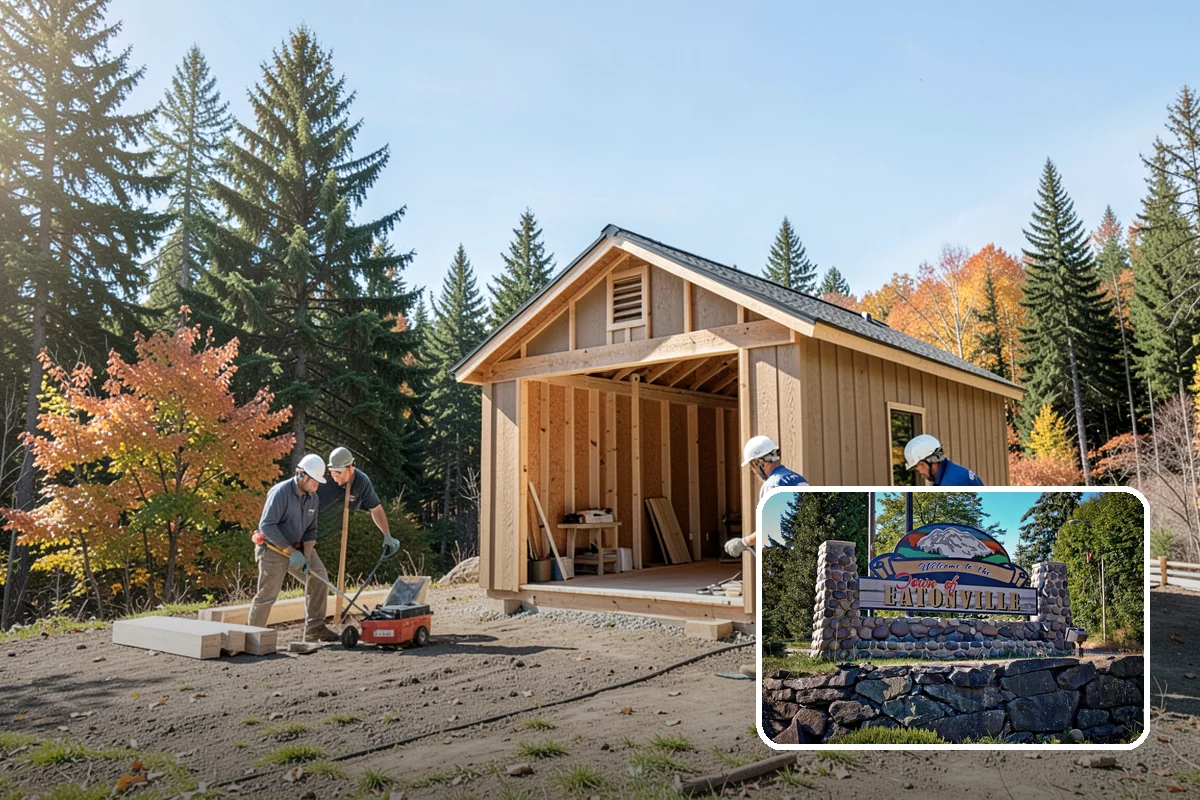 Home Studio Construction in Eatonville, Pierce County, WA - Acoustic treatment and isolation for recording work