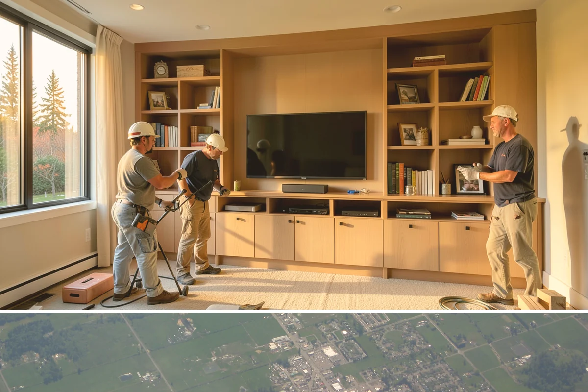 Home Studio Construction in Enumclaw, King County, WA - Studio construction is interior work suitable for any time of year, weather notwithstanding.
