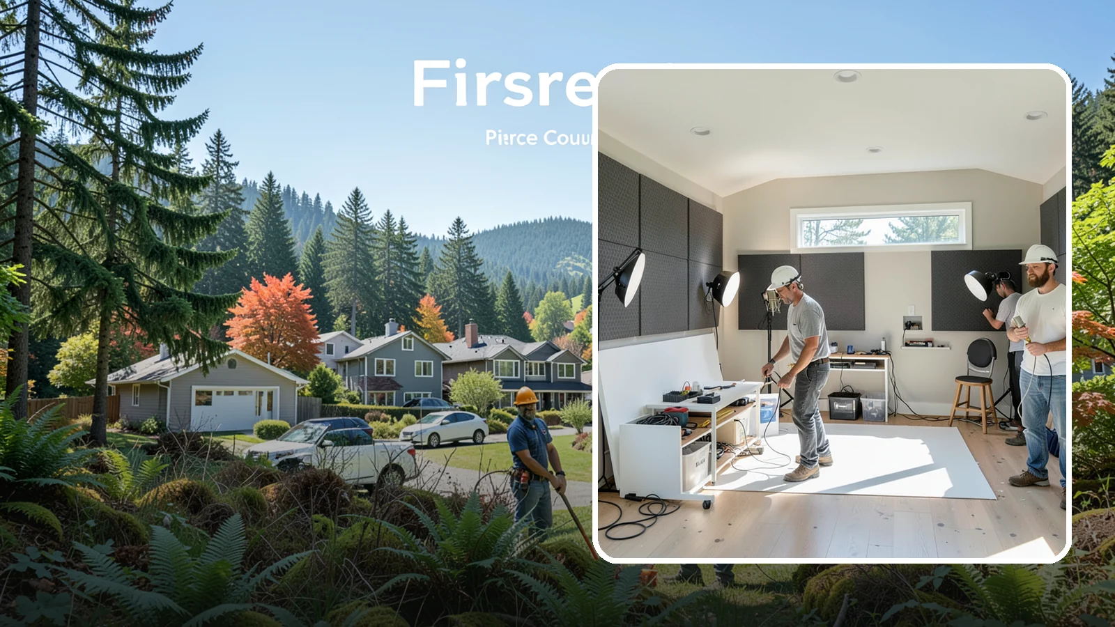 Home Studio Construction in Fircrest, Pierce County, WA - We build home studios tuned for music, art, or recording with the acoustics and lighting each craft demands.