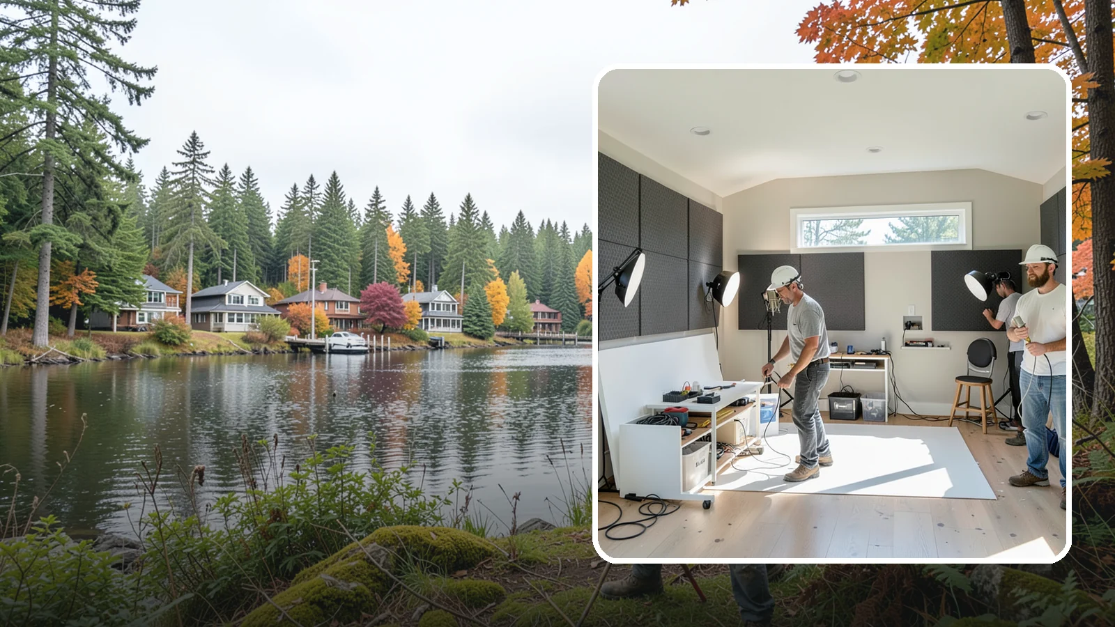 Home Studio Construction in La Conner, Skagit County, WA - We build home studios tuned for music, art, or recording with the acoustics and lighting each craft demands.