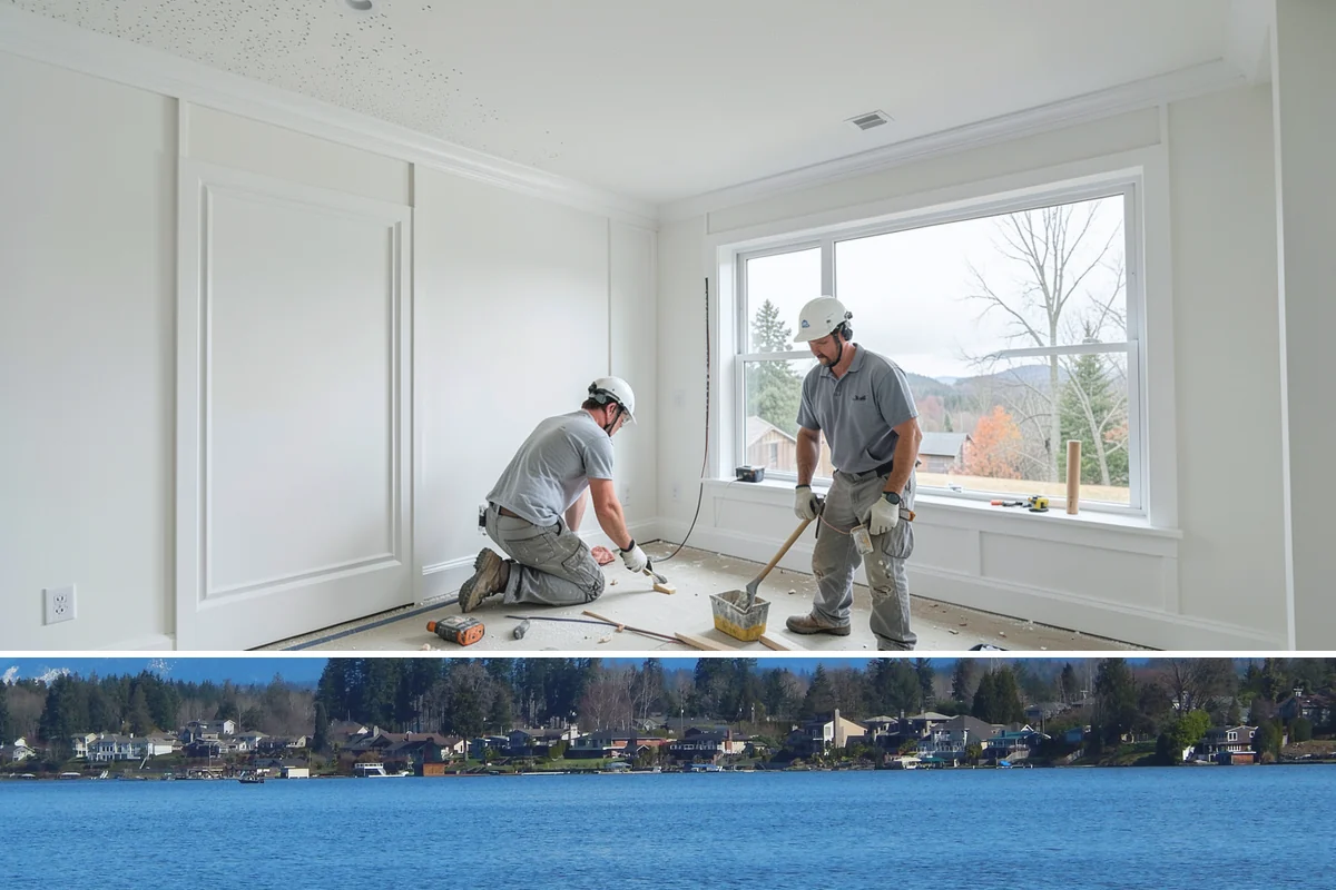 Home Studio Construction in Lake Stevens, Snohomish County, WA - Studio construction is interior work suitable for any time of year, weather notwithstanding.