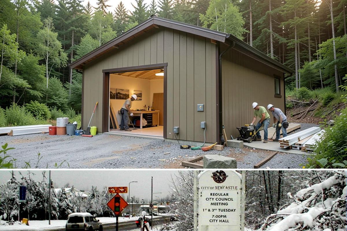 Home Studio Construction in Newcastle, King County, WA - Studio construction is interior work suitable for any time of year, weather notwithstanding.