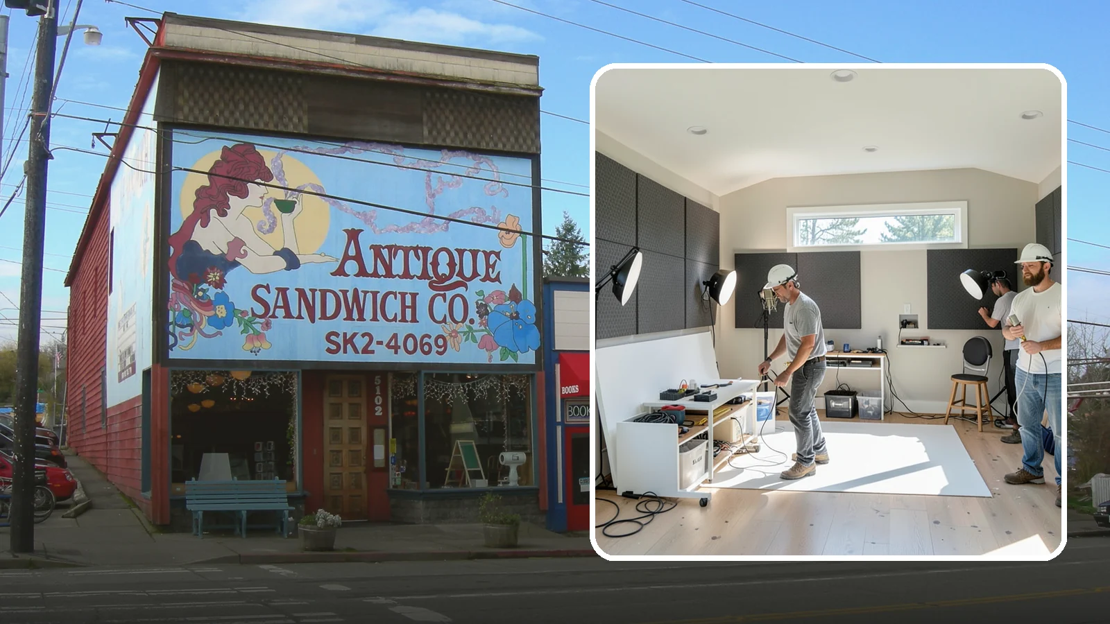 Home Studio Construction in Ruston, Pierce County, WA - We build home studios tuned for music, art, or recording with the acoustics and lighting each craft demands.