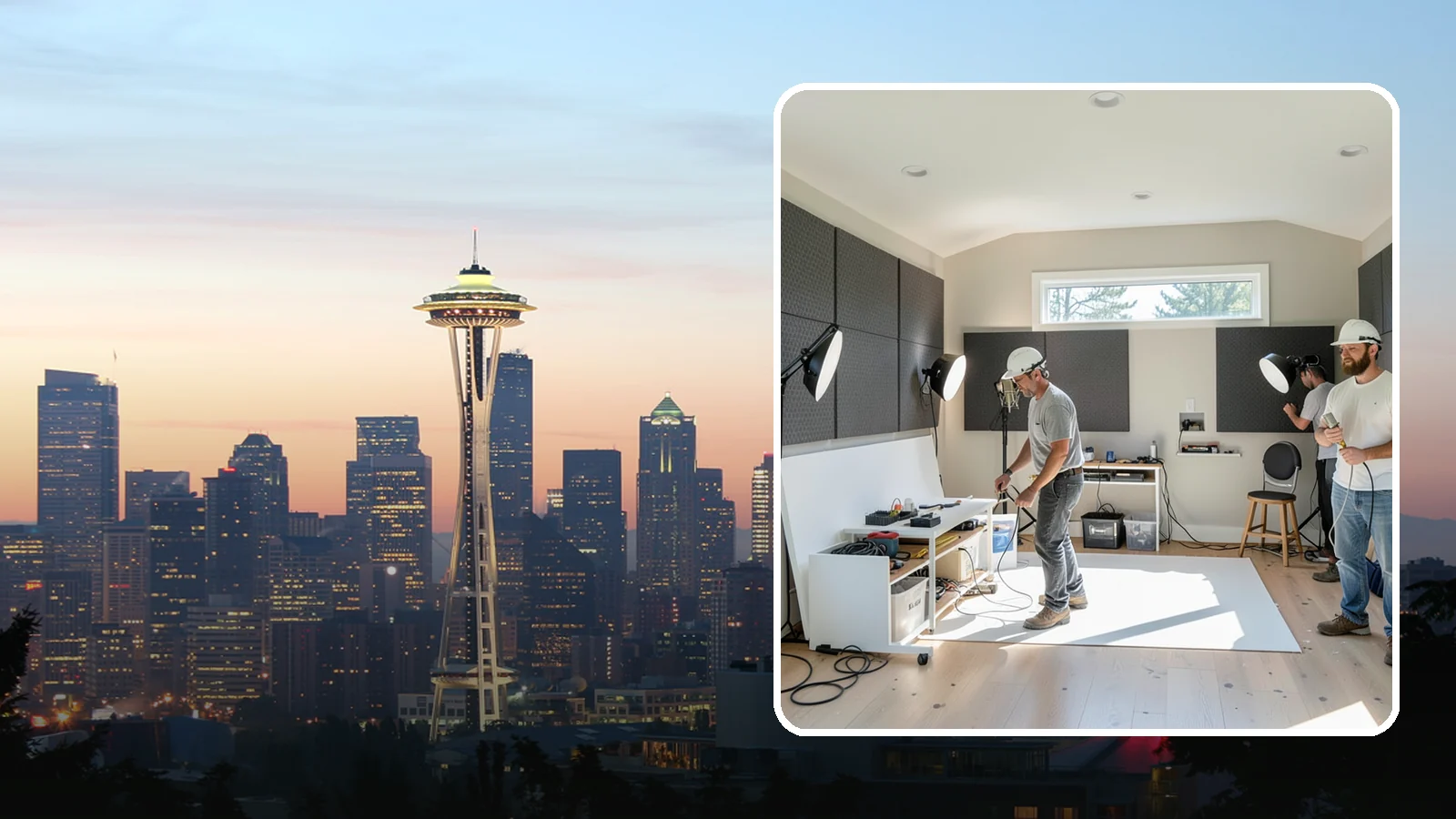 Home Studio Construction in Seattle, King County, WA - We build home studios tuned for music, art, or recording with the acoustics and lighting each craft demands.