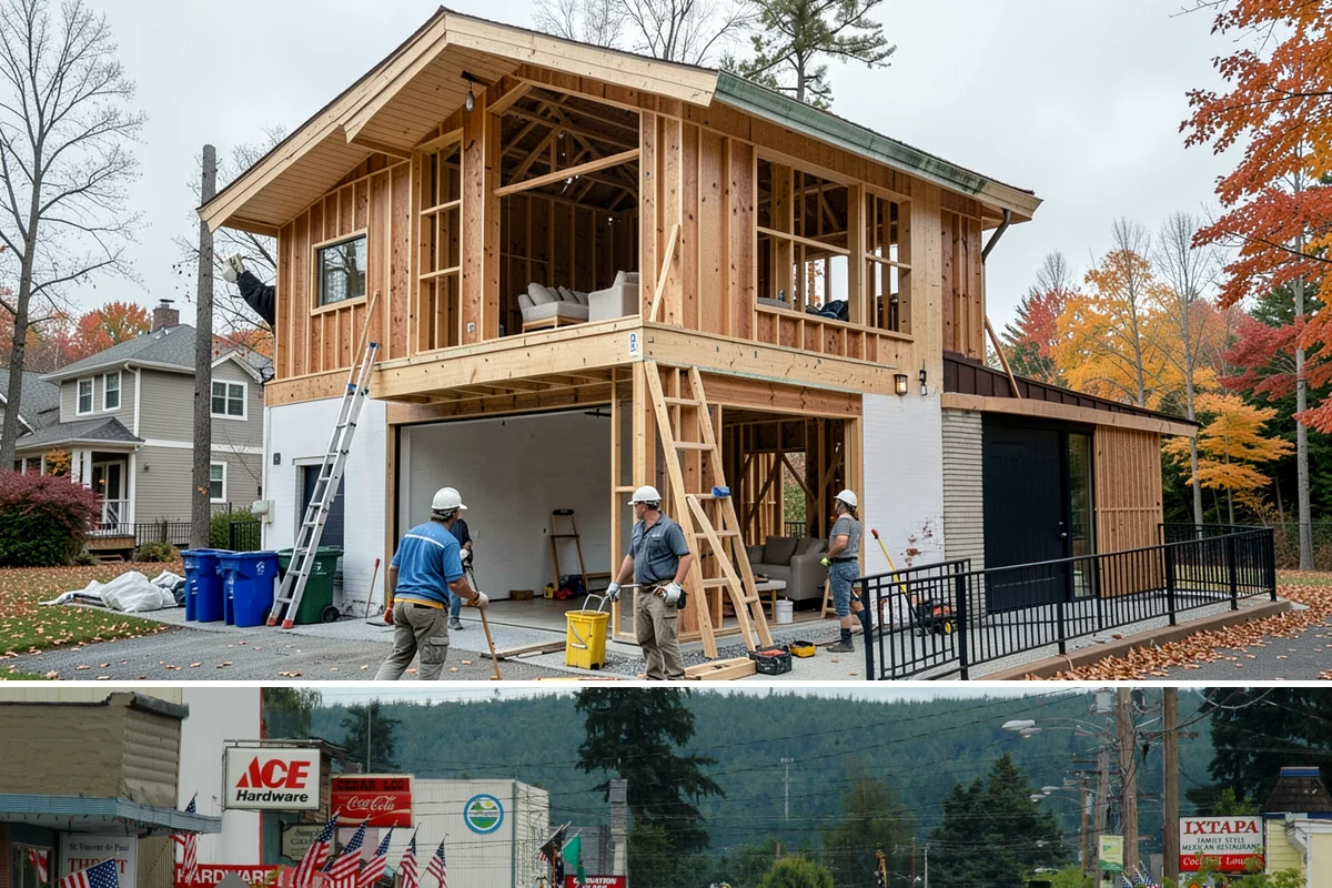 Home Theater Construction in Carnation, King County, WA - Home theater builds are entirely indoor and can be scheduled comfortably in any season.