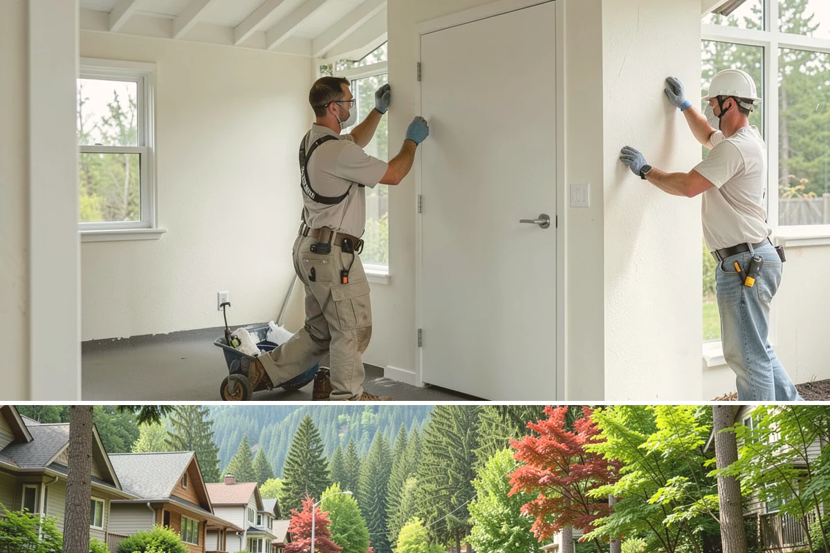 Home Theater Construction in Darrington, Snohomish County, WA - Home theater builds are entirely indoor and can be scheduled comfortably in any season.