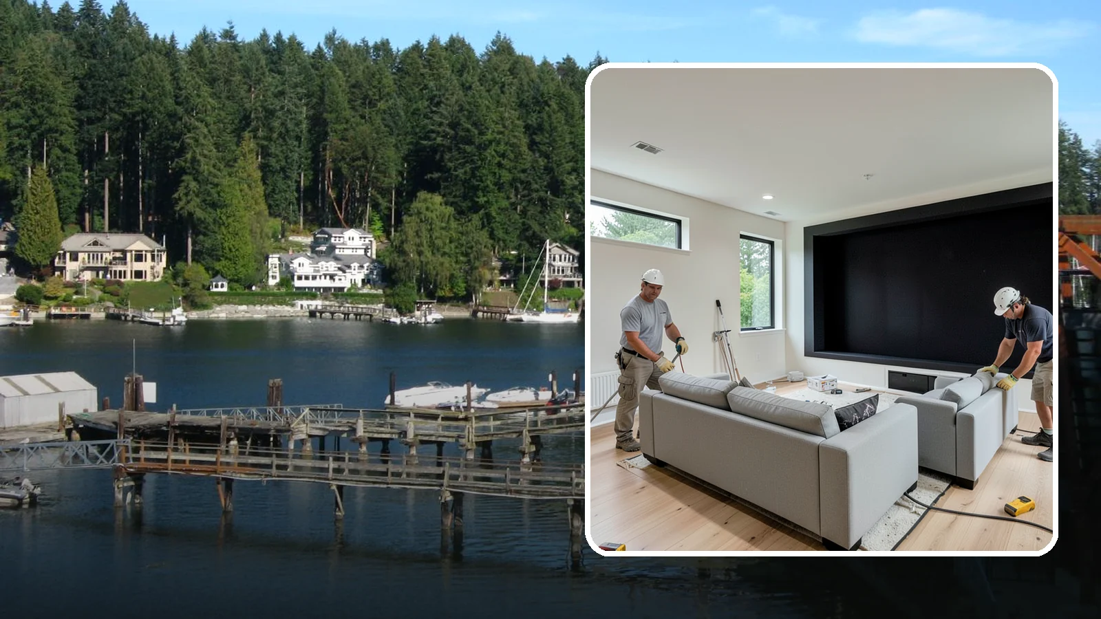 Home Theater Construction in Gig Harbor, Pierce County, WA - We construct home theaters with the acoustics, wiring, and seating for a true cinema experience.