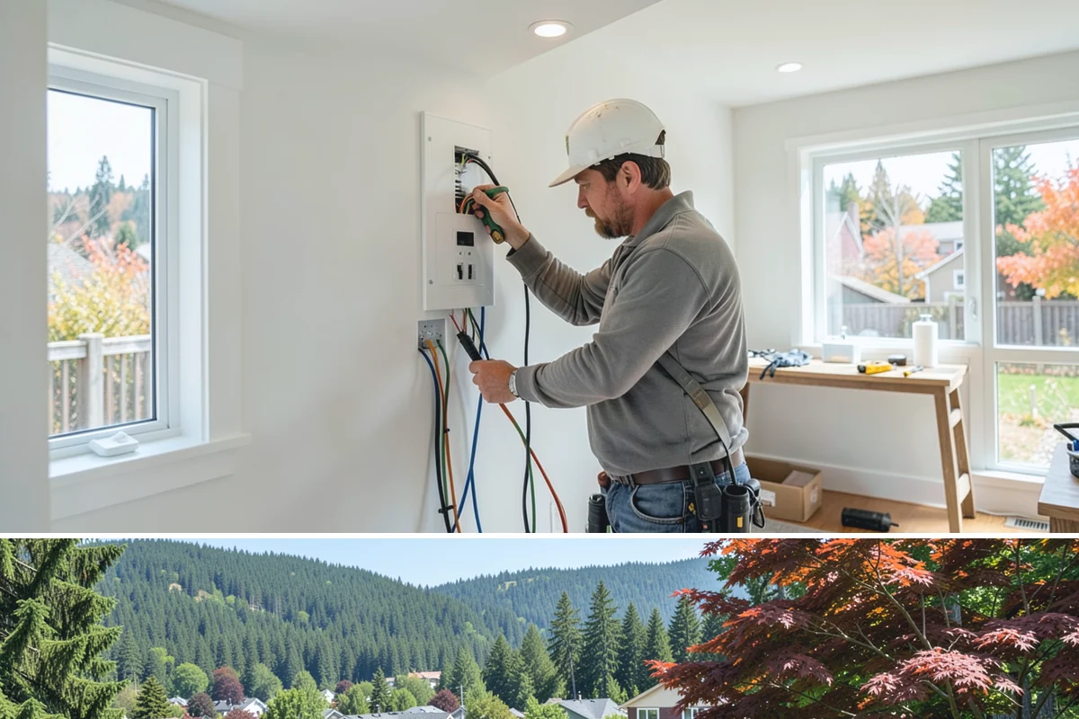 Home Theater Construction in Index, Snohomish County, WA - Home theater builds are entirely indoor and can be scheduled comfortably in any season.
