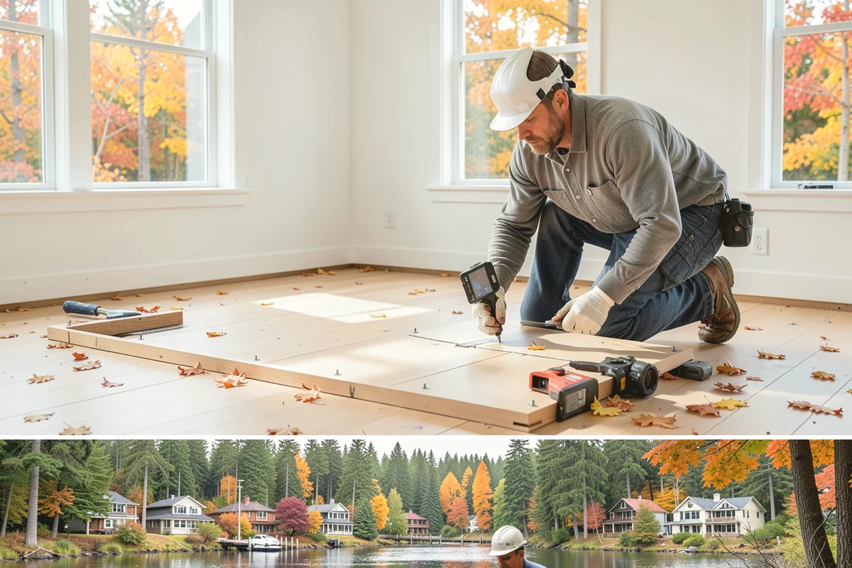 Home Theater Construction in La Conner, Skagit County, WA - Home theater builds are entirely indoor and can be scheduled comfortably in any season.