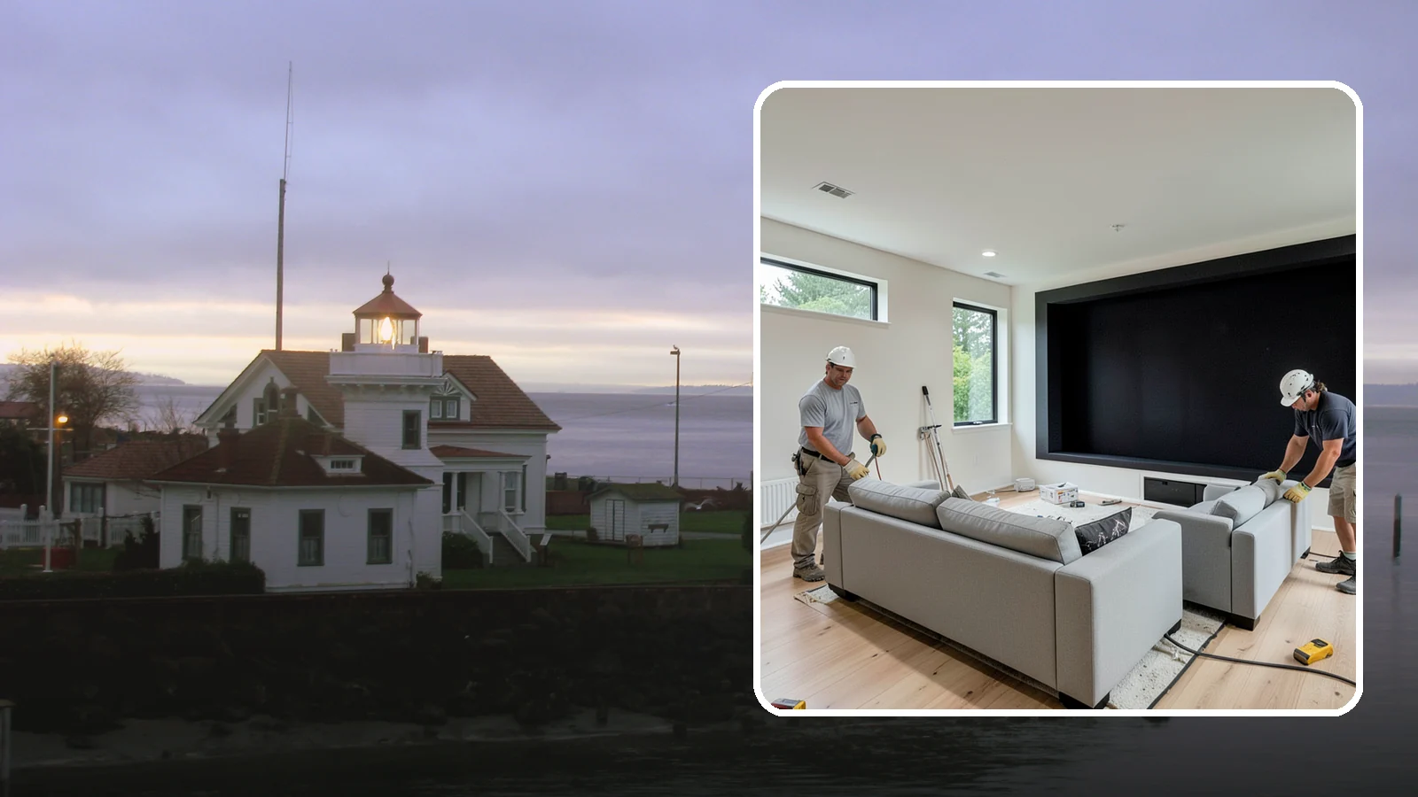 Home Theater Construction in Mukilteo, Snohomish County, WA - We construct home theaters with the acoustics, wiring, and seating for a true cinema experience.