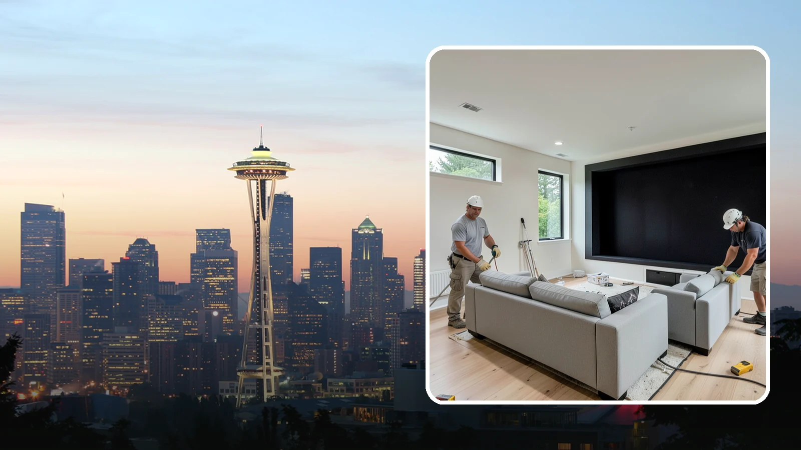 Home Theater Construction in Seattle, King County, WA - We construct home theaters with the acoustics, wiring, and seating for a true cinema experience.
