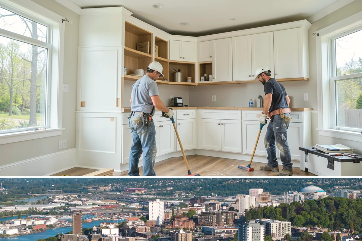 Home Theater Construction in Tacoma, Pierce County, WA - Home theater builds are entirely indoor and can be scheduled comfortably in any season.
